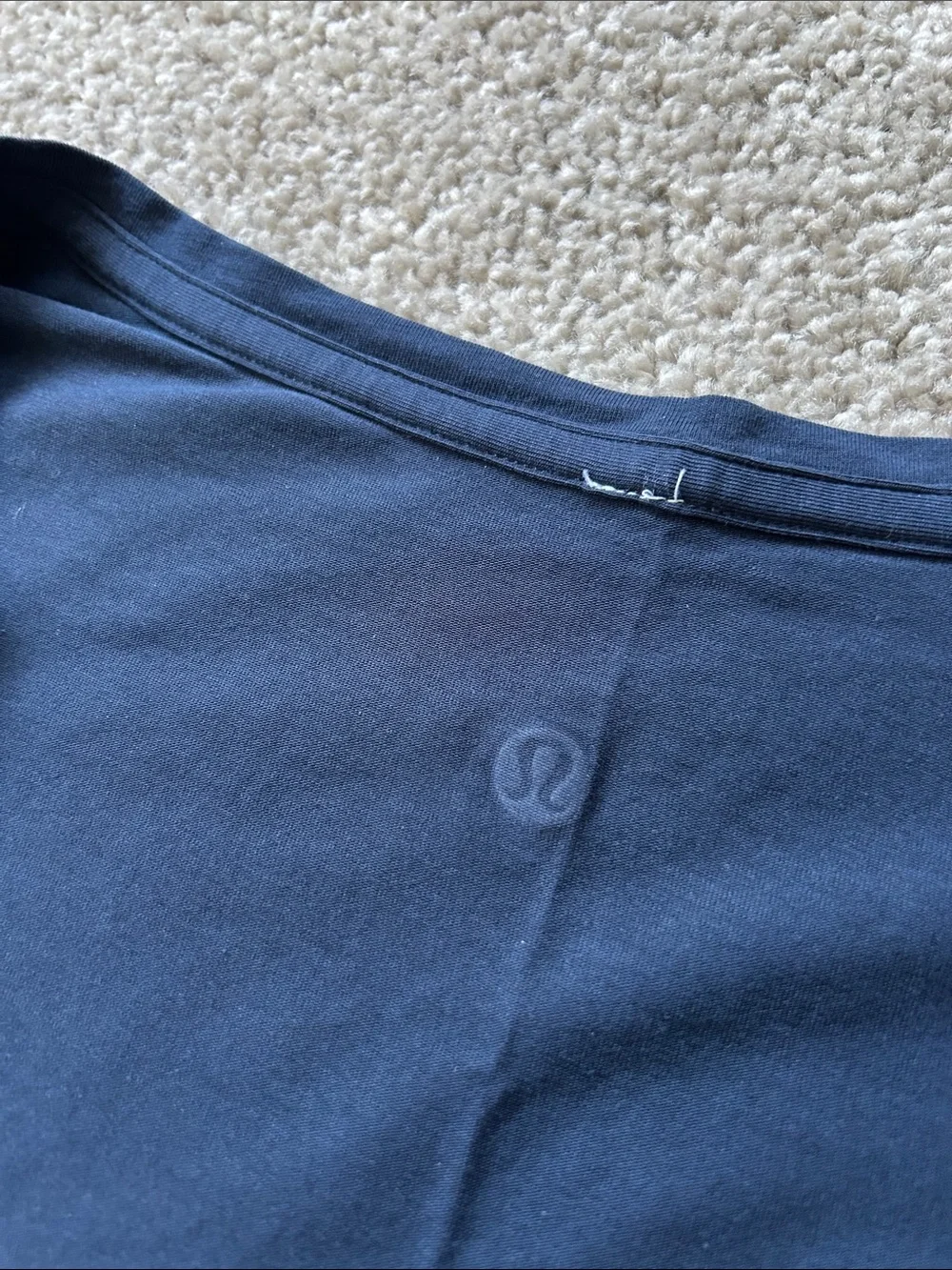 3 Lululemon Love V-Neck T-Shirts, Laguna Heather, Navy, & Black. Size 2.